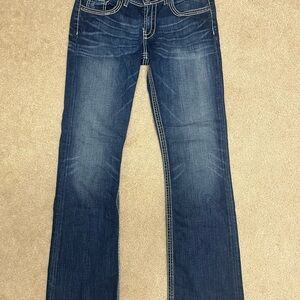 BKE Women's Dark Blue Boot Cut Jeans